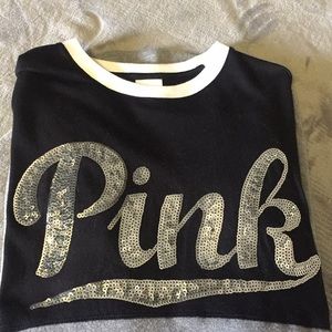 Pink Sequin Long Sleeve Shirt